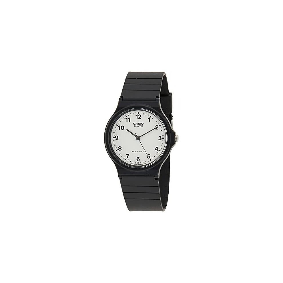 Casio Mens Quartz Resin Casual Watch, Color:Black (Model: MQ24-7B)