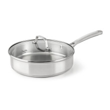 Sartén de Acero Inoxidable Calphalon Classic, 3 Cuartos, Plata, 2095189