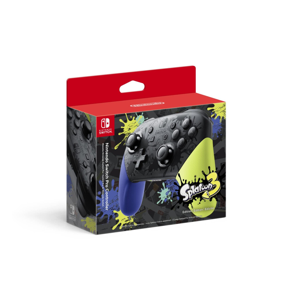 Nintendo Switch Pro Controller - Splatoon 3 Edition-image
