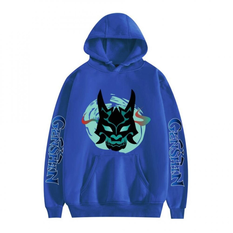 (Blue, One Size) Genshin Impact Diluc Pullover Hoodies