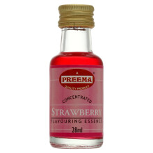 Preema Concentrated Strawberry Flavouring Essence 28ml ( pack of 12 )