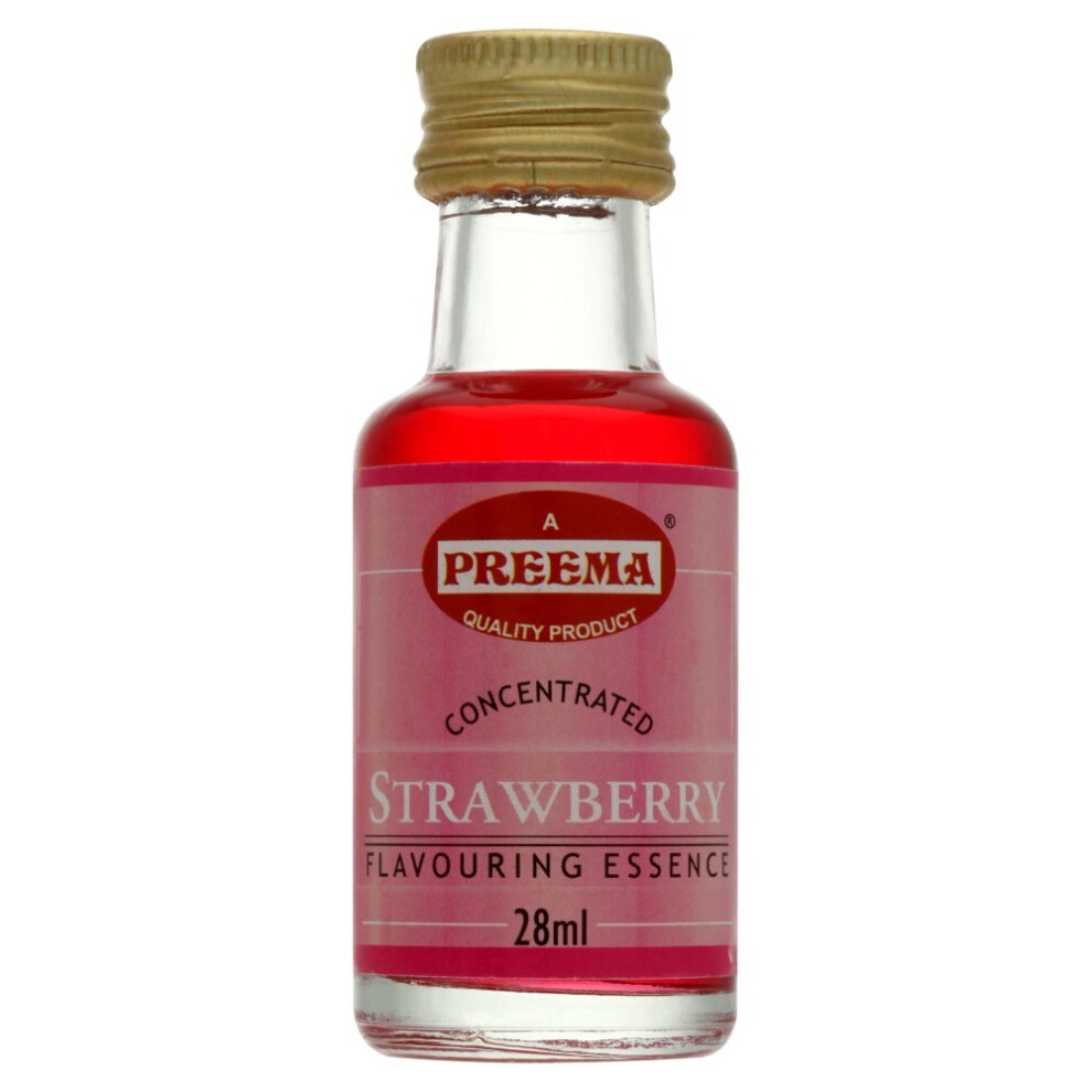 Preema Concentrated Strawberry Flavouring Essence 28Ml ( Pack Of 12 )