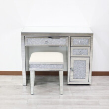 Crushed diamond dressing table featuring an exquisite design