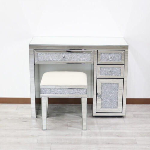 Crushed diamond dressing table featuring an exquisite design