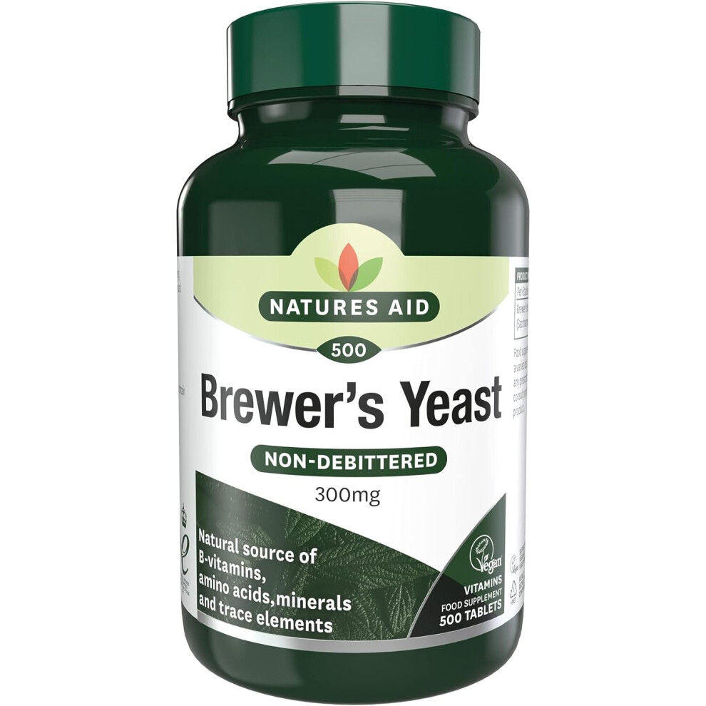 Natures Aid Brewers Yeast, 300 mg, 500 Tablets