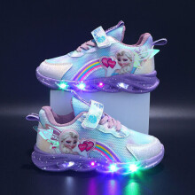 ( Purple, UK 5 kids) Kids LED Luminous Shoes Sneakers Flashing Girls Light Up Trainers Xmas Gifts