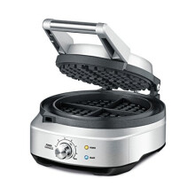 The Sage No-Mess Waffle Maker, Brushed Stainless Steel, BWM520BSS