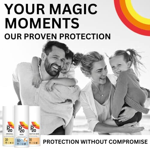 Riemann P20 RIEMANN P20 Sun Cream For Kids SPF50+ ml Long Lasting Protection for up to 10 Hours Water Resistant, white, 200 millilitre 2