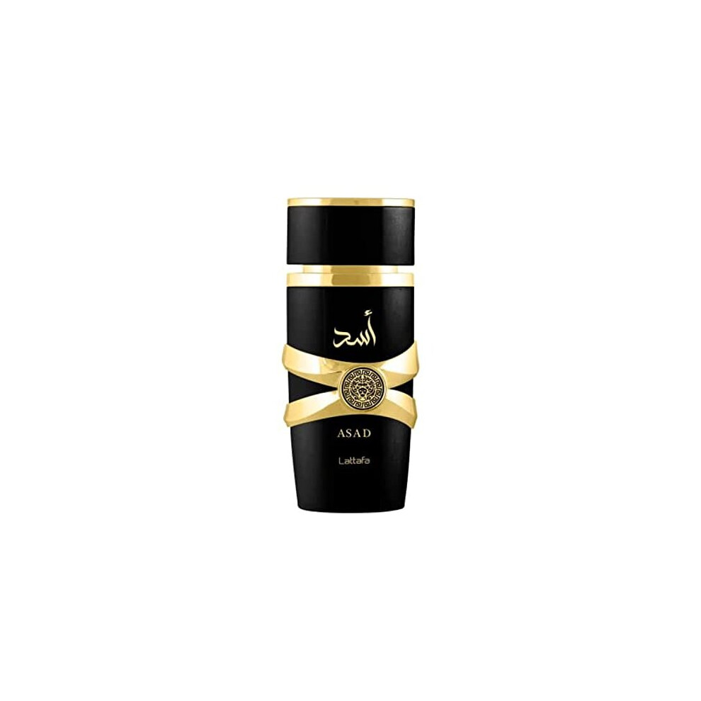 Lattafa Asad Premium Perfume Refreshing Oud and Musk Fragrances Eau De Parfum 100 ml Perfume for Unisex (Pack of 1), 100 ml (Pack of 1)