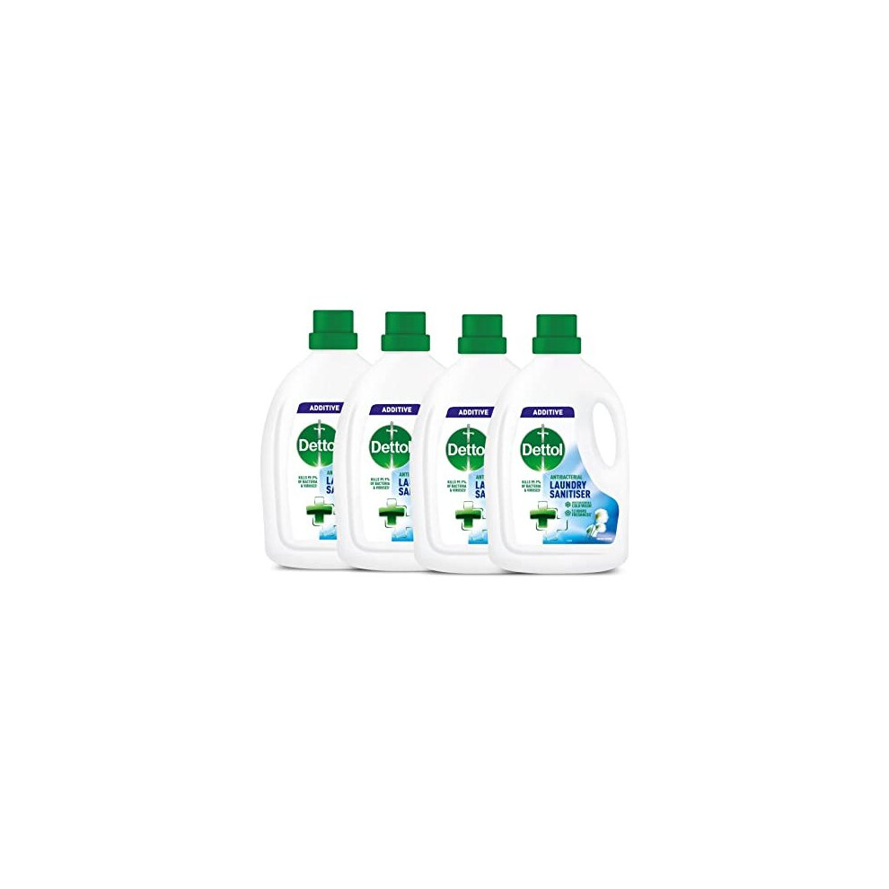 Dettol Antibacterial Laundry Cleanser Fresh Cotton 1.5 L, Pack of 4