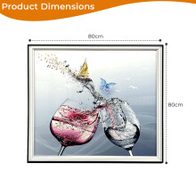 (The Art of Enjoyment Canvas Painting) Hand painting Canvas Wall Art Paper Machine Print modern decor Framed aluminium / Plastic Frame