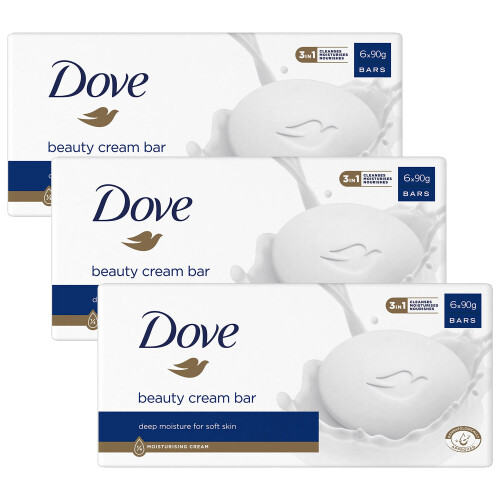 Dove Dove Original Beauty Cream Bar Deep Moisture, 6x90g, 3pack