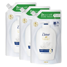 Dove Liquid Hand Wash Eco-Refill for Instantly Soft Skin 500ml, 3pk