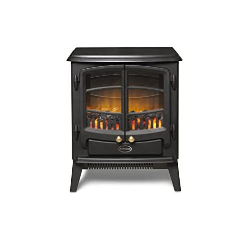 Dimplex Tango Optiflame Electric Stove Matte Black Free Standing Stove Fire With Coal Fuel Bed 5949