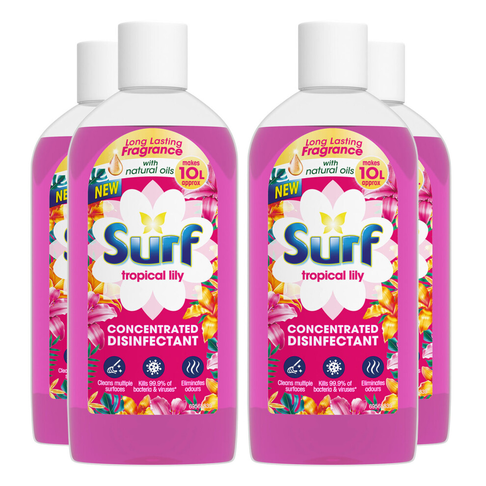 (Buy 4 - Tropical Lily) Surf Concentrated Disinfectant Cleaner, 240ml