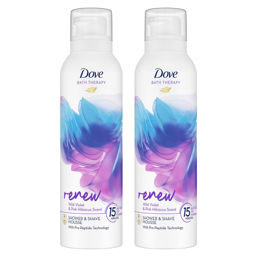 Dove (Buy 2 - Renew) Bath Therapy Shower & Shave Mousse, 200Ml