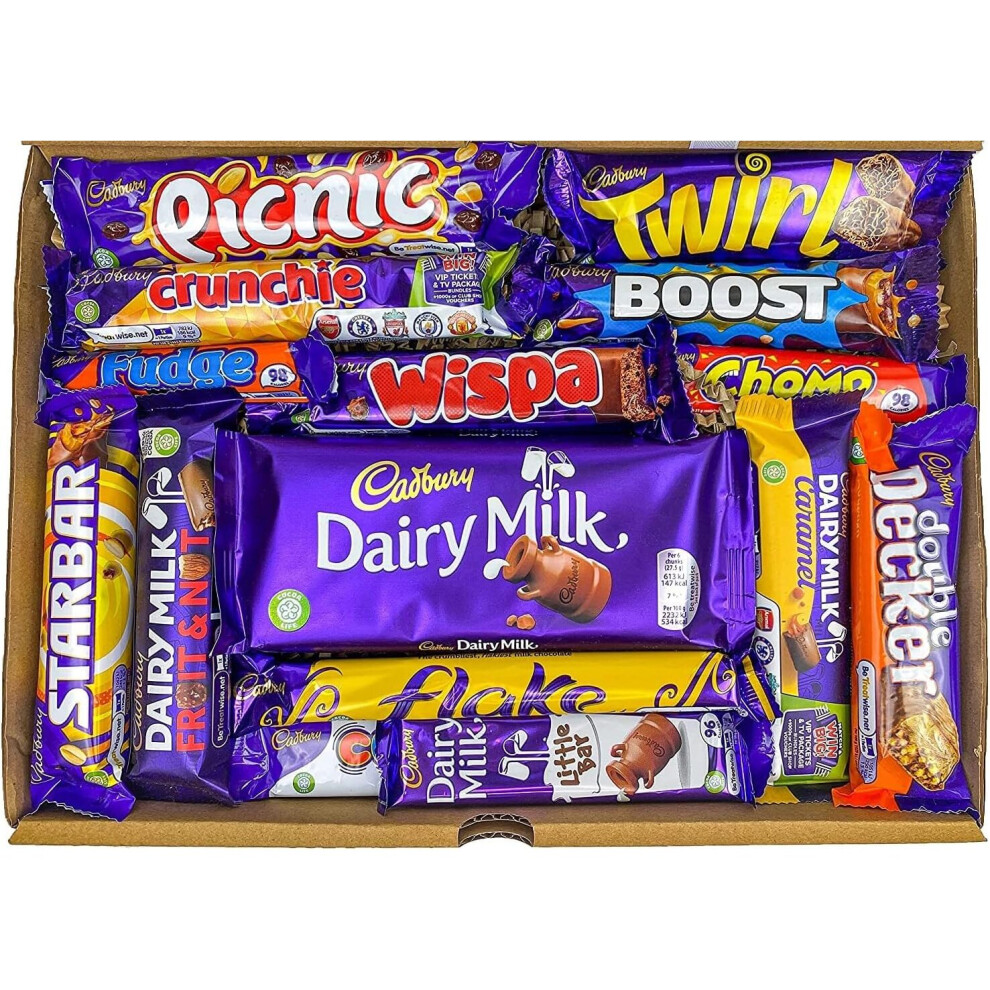 Cadbury Chocolate Hamper Box with Dairy Milk, Twirl, Wispa