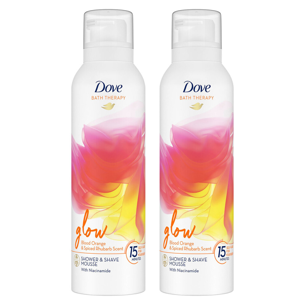 (Buy 2 - Glow) Dove Bath Therapy Shower & Shave Mousse, 200ml