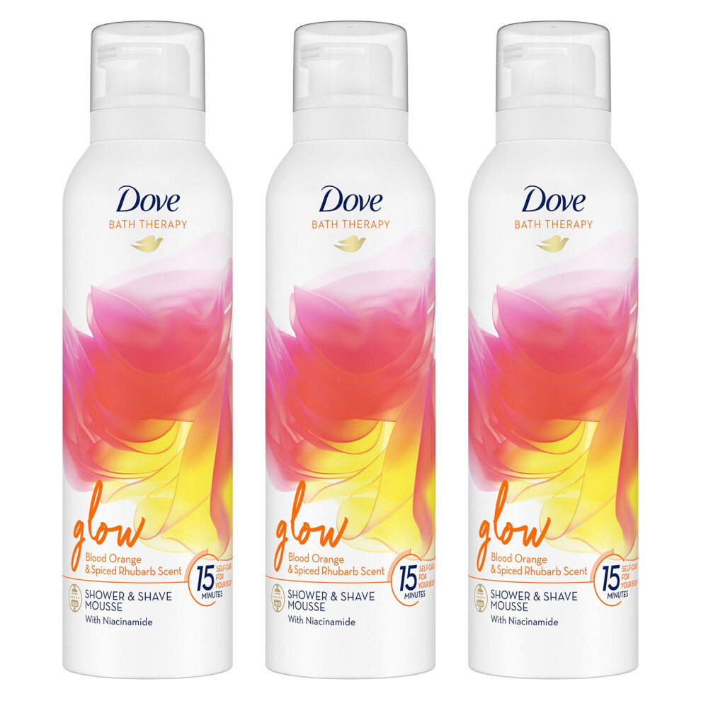 (Buy 3 - Glow) Dove Bath Therapy Shower & Shave Mousse, 200ml