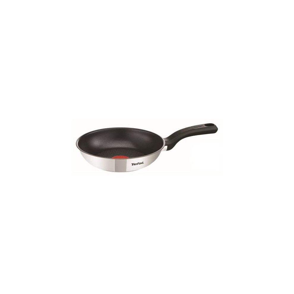 Tefal 20cm Comfort Max Stainless Steel Non-Stick Frying Pan, Silver