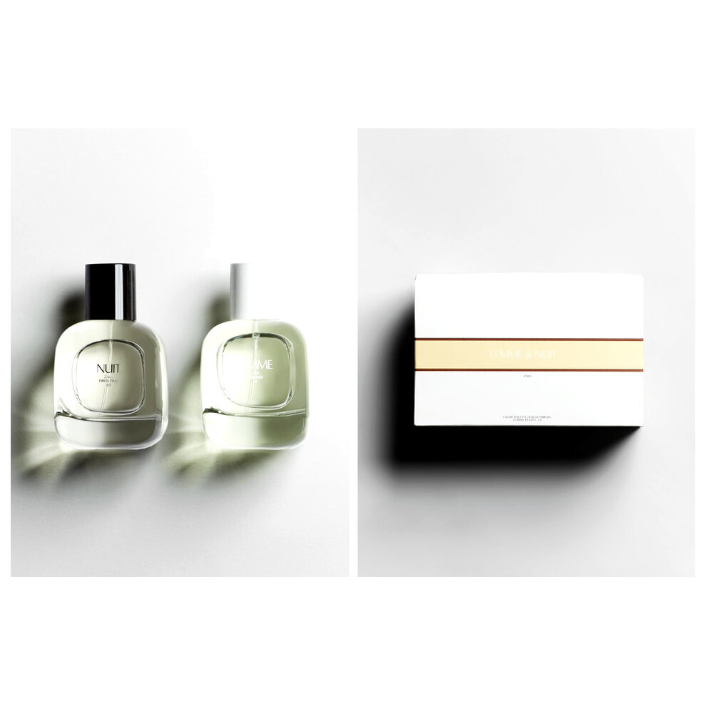 Zara Femme & Nuit Duo Set Women 2 X 3.0 Oz - 90Ml Edt+Edp Spray New & Sealed