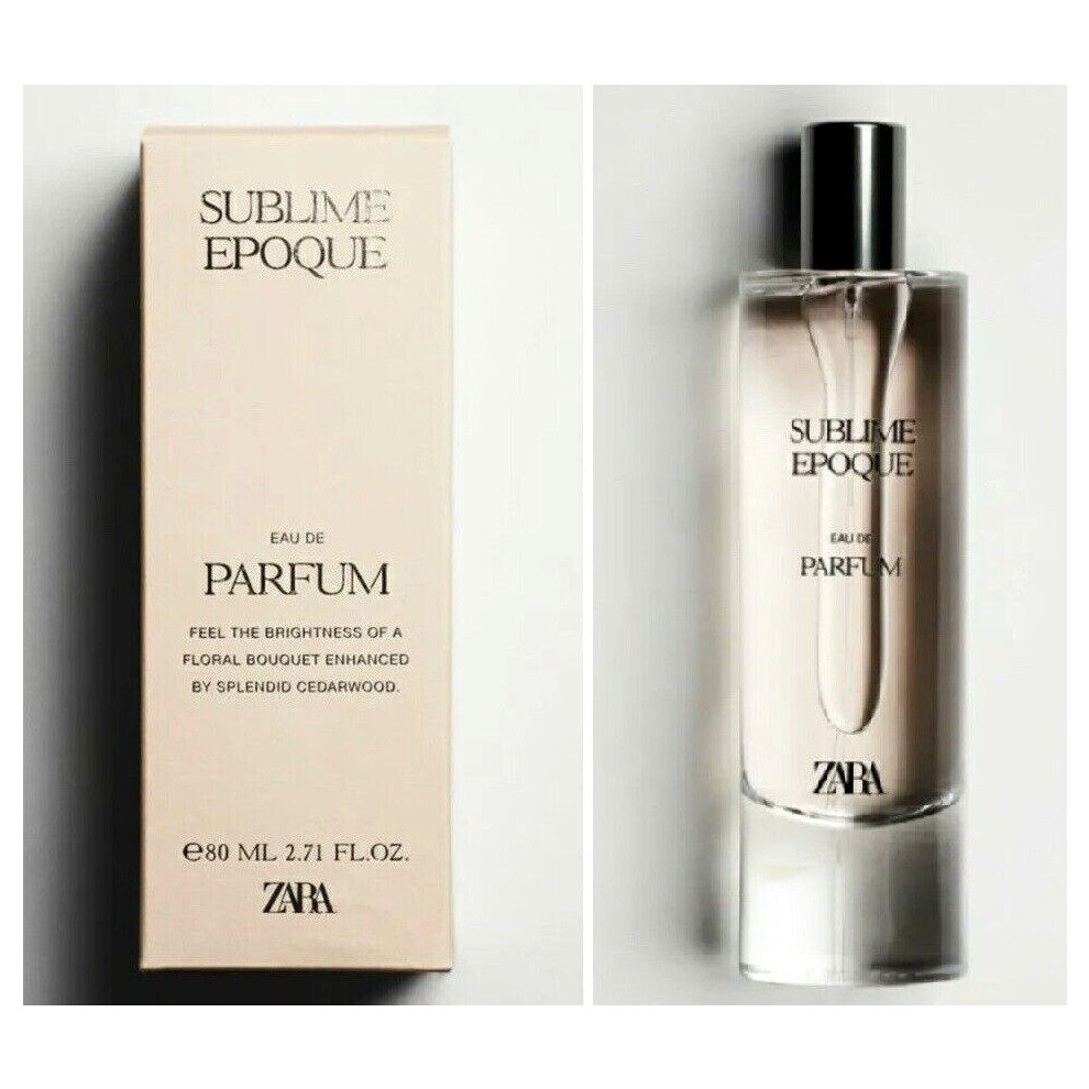 Zara Sublime Epoque Eau De Parfum Women Fragrance 80 ml 2.71 oz New Sealed