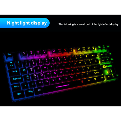 (black) Gaming Keyboard Mouse Set 88 Key Mechanical Gaming Set 2