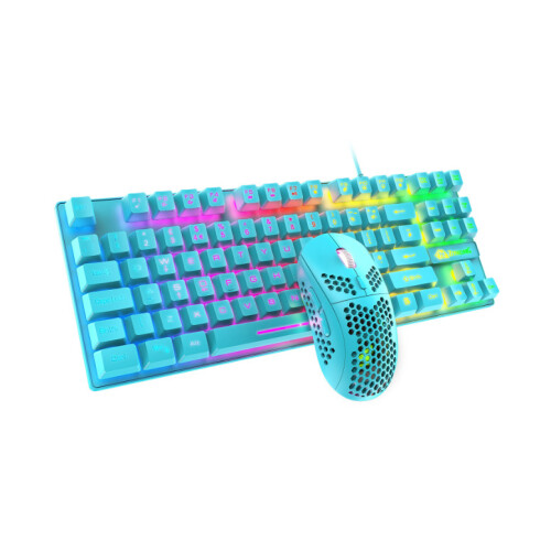 (blue) Gaming Keyboard Mouse Set 88 Key Mechanical Gaming Set 1