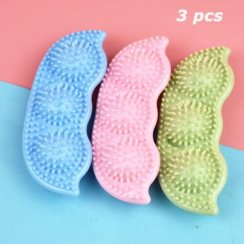 Pea Shape Puppy Teething Chewing Toy Teeth Cleaning 1