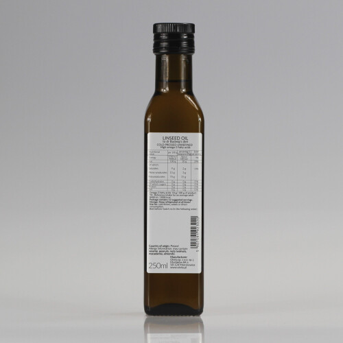 Linseed  for Dr Budwig diet, cold-pressed - Ol'Vita 250 ml 1