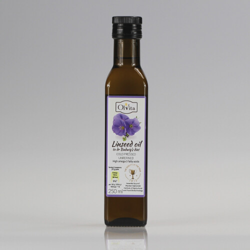 Linseed  for Dr Budwig diet, cold-pressed - Ol'Vita 250 ml