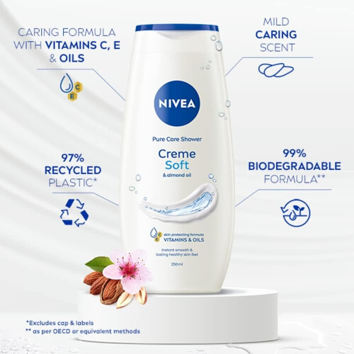 NIVEA NIVEA Care Shower Creme Soft (250 ml) 2
