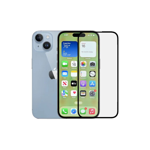 Apple iPhone 15 Full-Cover Tempered Glass Screen Protector - 9H, Oleophobic Coating, Easy Install, Scratch-Resistant, 6.1-Inch 1