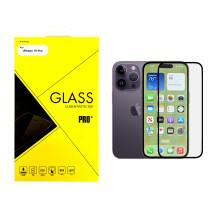 Gadget Mob Full-Cover Tempered Glass Screen Protector for Apple iPhone 15 Pro 6.1-Inch, 9H, Oleophobic Coating