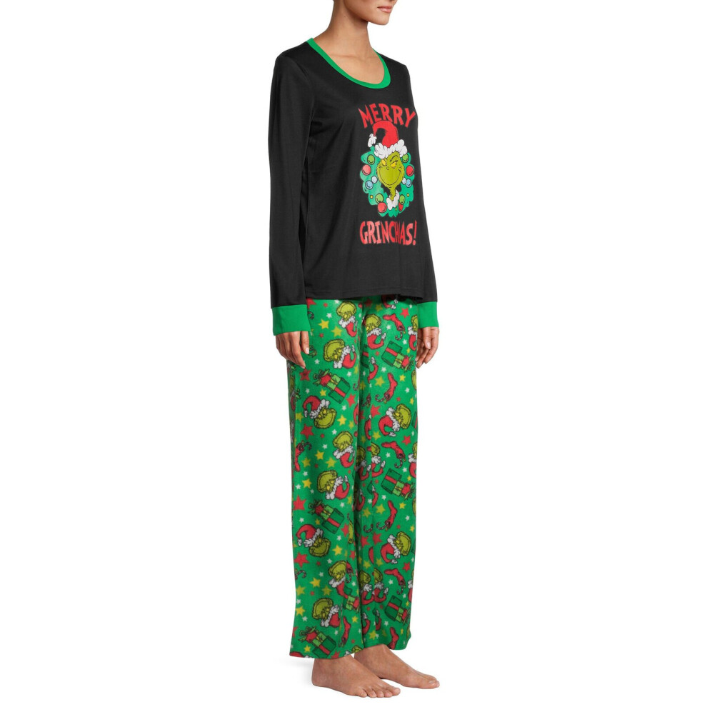 (Mom-XL) Family Christmas Pyjamas The Grinch Pajamas Sleepwear Nightwear PJs Outfits