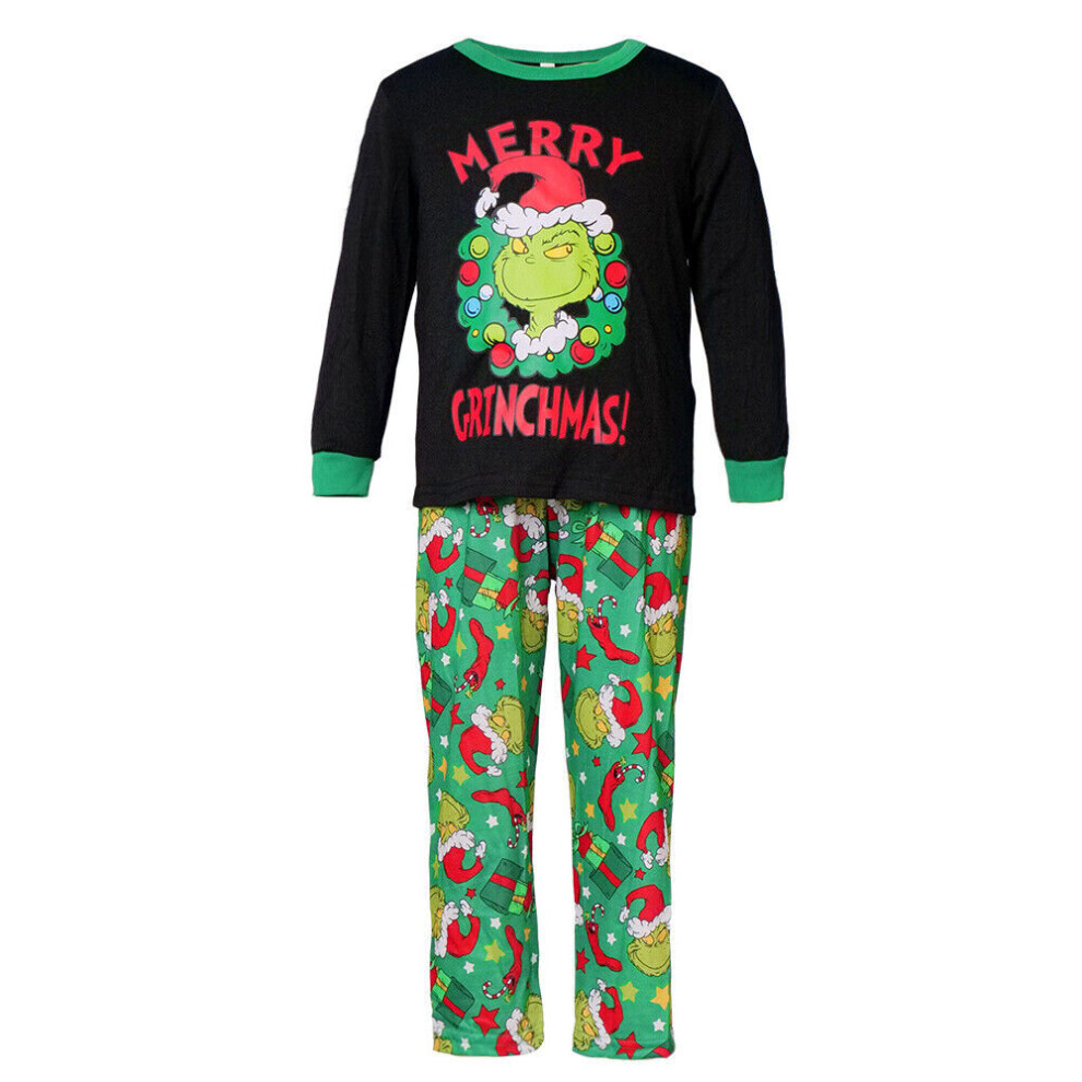 (Kids-10-11T) Family Christmas Pyjamas The Grinch Pajamas Sleepwear Nightwear PJs Outfits