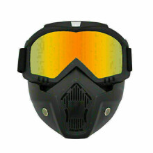 ( 805# Red+Yellow) Military Tactical Cosplay Full Face Mask Goggles Helmet Airsoft Paintball Mask