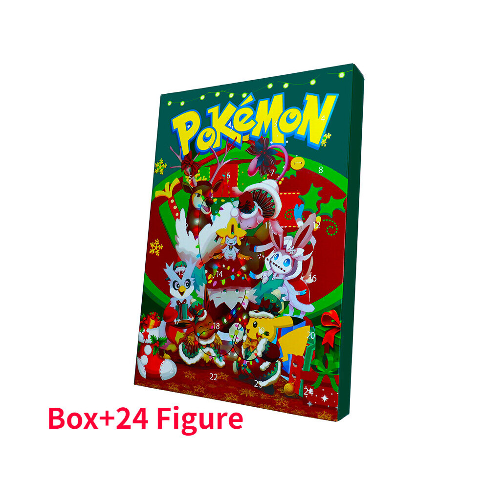 (3) 24Pcs Pokemon 2024 Advent Calendar 24 Days Xmas Countdown Gifts