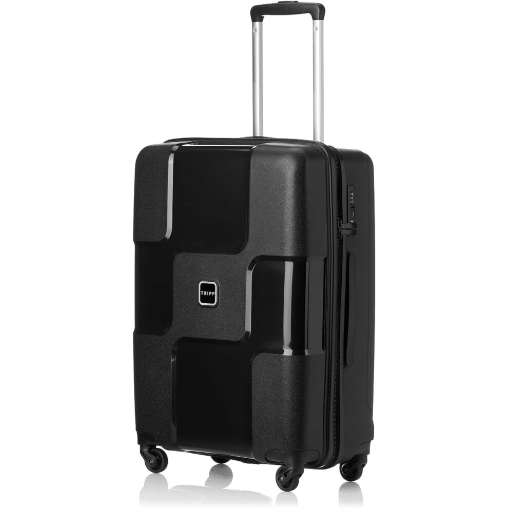 TRIPP Black II World 4 Wheel Medium Suitcase