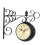 Living And Home Antique Metal Double Sided Wall Clock 3