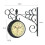 Living And Home Antique Metal Double Sided Wall Clock 4