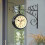 Living And Home Antique Metal Double Sided Wall Clock 1