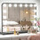 Living And Home (Black) Large Hollywood Dimmable LED Makeup Vanity Mirror 1