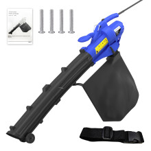 Electric Leaf Vacuum Blower & Shredder 3 in 1 3000W Lightweight Powerful with 35L Collection 10M Cable Automatic Mulching Leaf for Garden Street Farm