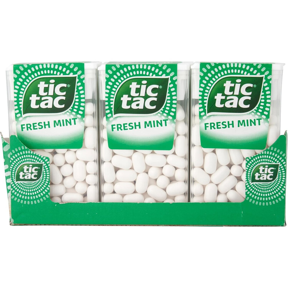 Tic Tac Fresh Mint 12 X 18G – Refreshing Breath Mints For Instant Fresh Breath
