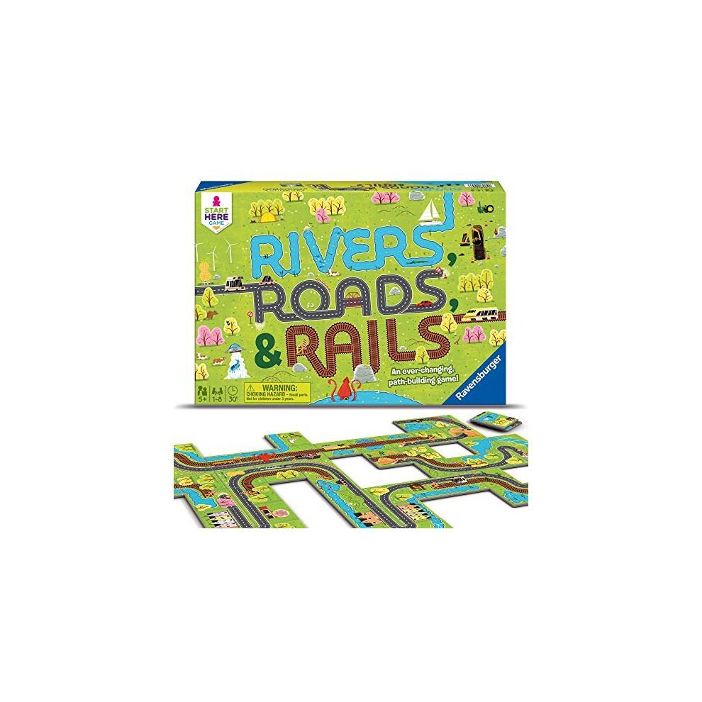 Ravensburger Rivers, Roads And Rails - Childrens Game