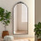 Living And Home Vintage-Inspired Black Metal Framed Accent Mirror 2