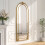 Living And Home Vintage Gold Frame Arch Floor Mirror 1