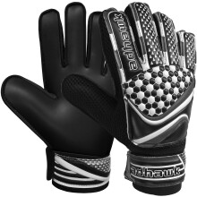(Black, 5 - For 9 to 12 Years Old) Goalkeeper Gloves for Kids & Adult, Training Glove