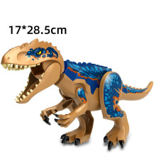 (No12 Brown Blue Mixed Tyrannosaurus Rex) Large Dinosaur Figure Big Size Indominus T Rex Blocks Lego Toys